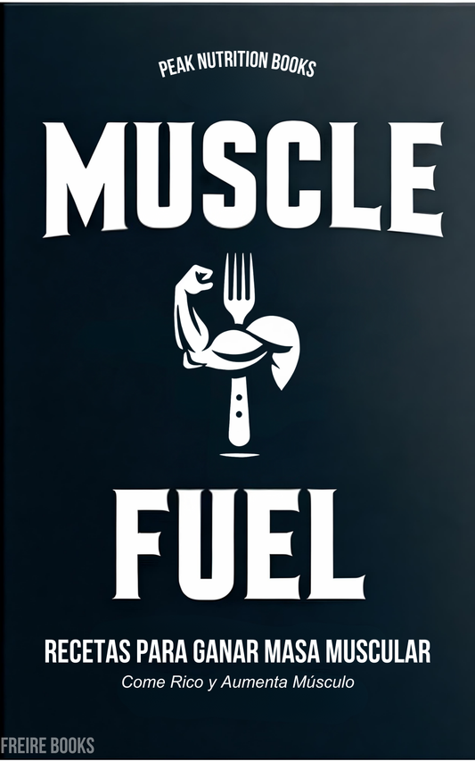 MUSCLE FUEL: Recetas para Ganar Masa Muscular "Come Rico y Aumenta Músculo" + Libro de Bebidas Proteicas GRATIS